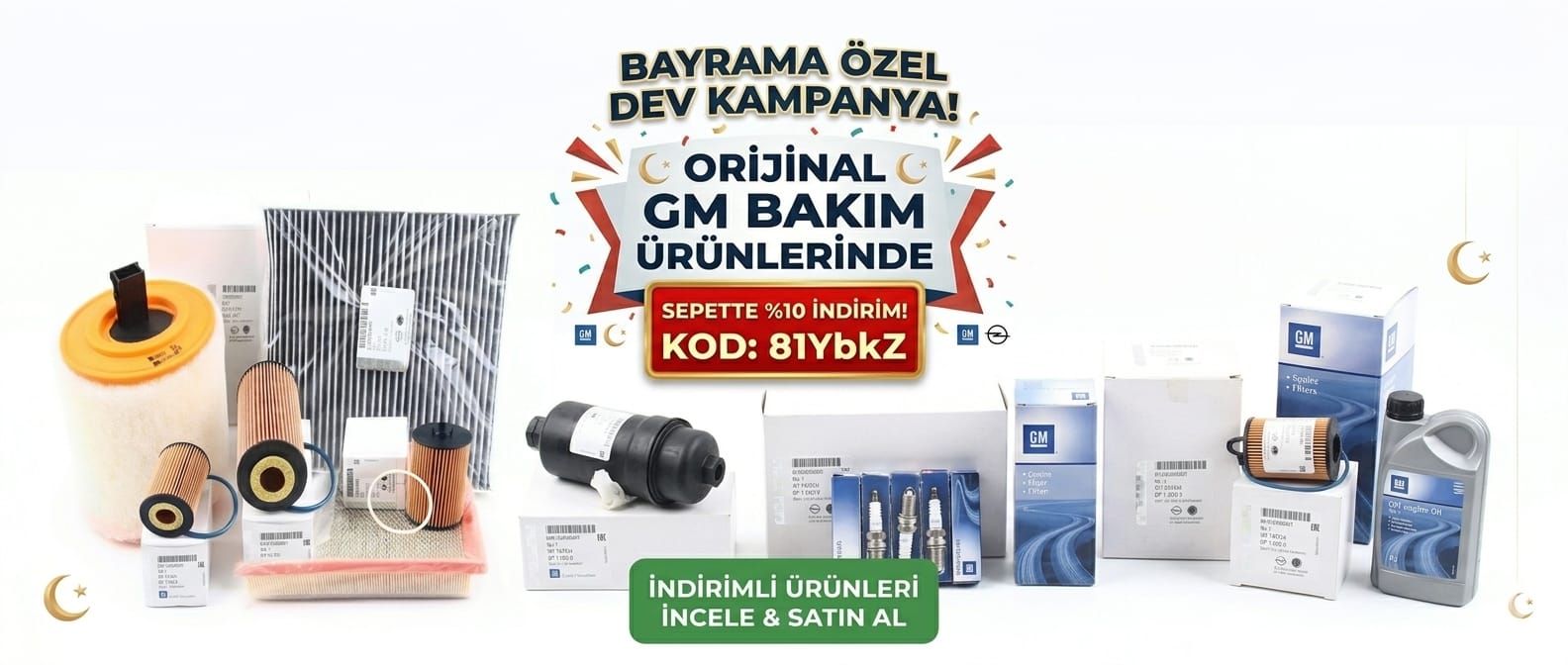 Stoklarla sınırlıdır.