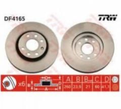 Opel Corsa C Ön Fren Diski Takım TRW