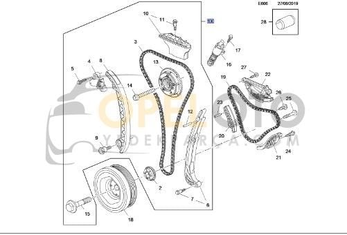Opel İnsignia A16XHT-B16SHL Triger Zincir Seti Takım