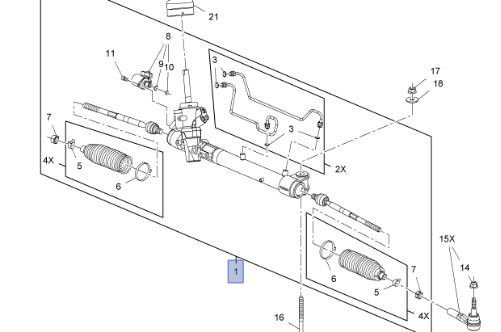 Chevrolet Cruze Direksiyon Kutusu Servo Direksiyon İçin GM