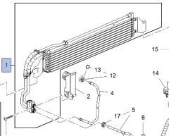 Opel Astra J A14net Turbo Benzinli Şanzuman Yağ Soğutucusu Orjınal (13311081)