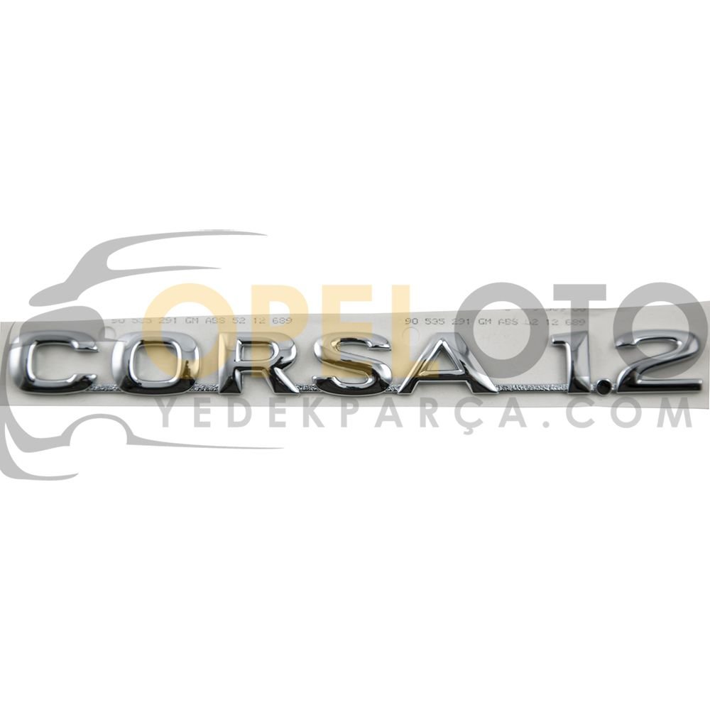 Opel Corsa B Arka Corsa 1.2 Yazısı GM