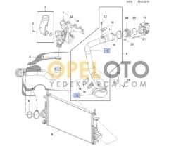 Opel İnsignia A16LET Turbo Hortumu Uzun GM