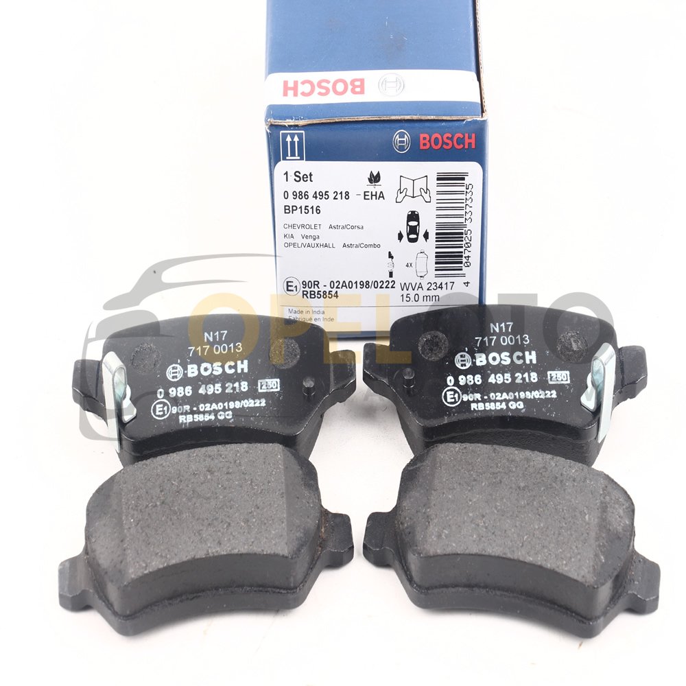 Opel Astra H Arka Fren Balatası Bosch