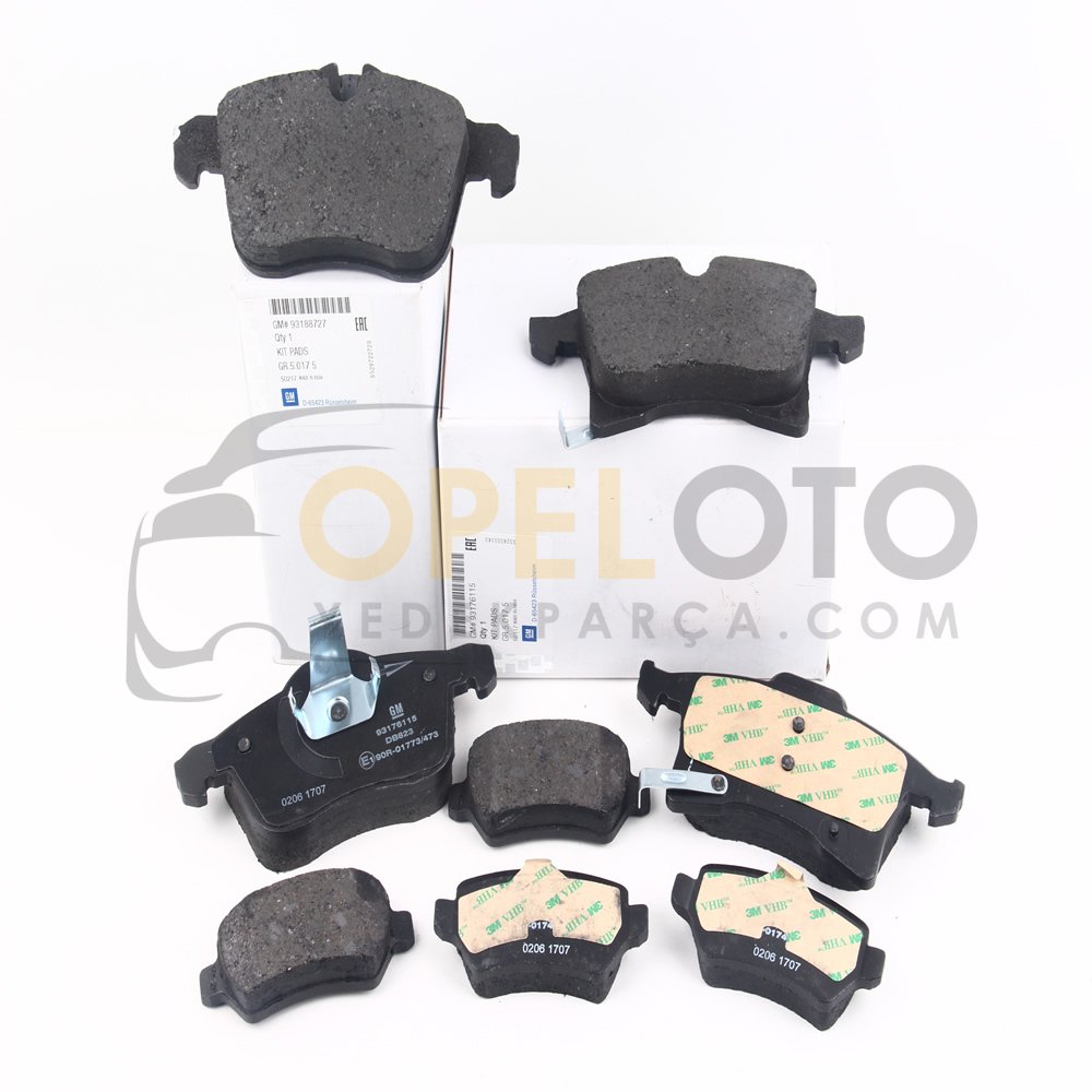 Opel Combo C 1.3 Dizel Ön Balata + Arka Balata Takım GM