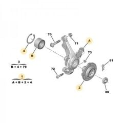 Opel Corsa F 1.2 Benzinli Sağ Taşıyıcı Komple Orjinal PSA (9826877980)