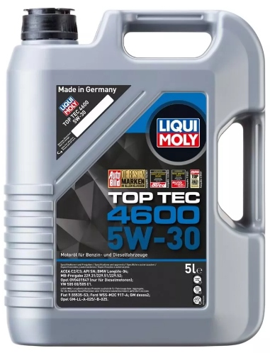 LIQUI MOLY Top Tec 4600 Dexos2 5W-30 Motor Yağı (5 Litre)