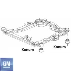 Opel Astra J Ön Travers Burcu Ön Kısım Orijinal GM
