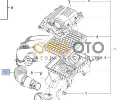 Opel İnsignia B16DTH - B16DTJ Hava Filtre Çıkış Hortumu GM