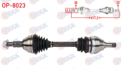 Opel Vectra C 1.6 Benzinli Aks Komple Sol (OP-8023)