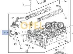 Opel Corsa D A12XER,A14XER Silindir Kapağı Dolu GM