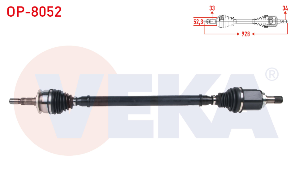 Opel Astra K 1.6 Dizel Otomatik Komple Aks Sağ (OP-8052-95522361)
